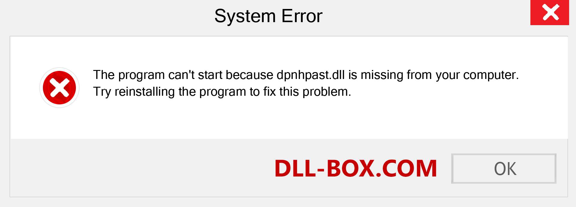  dpnhpast.dll file is missing?. Download for Windows 7, 8, 10 - Fix  dpnhpast dll Missing Error on Windows, photos, images
